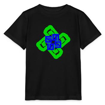 Spiralen und Verflechtungen - Stanley/Stella Kinder T-Shirt MINI CREATOR  - Schwarz - Vorne - Mikhail (115cm)