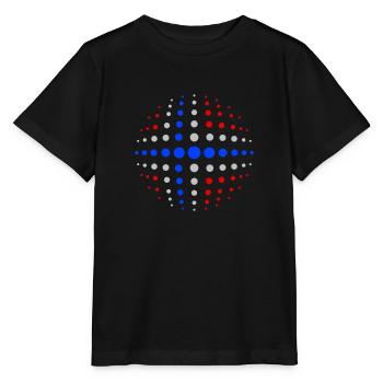 geo_dotsphere_norway_3c02 - Stanley/Stella Kinder T-Shirt MINI CREATOR  - Schwarz - Vorne - Mikhail (115cm)