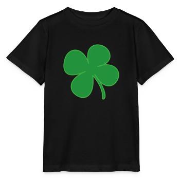 Irish Shamrock Symbol - Stanley/Stella Kinder T-Shirt MINI CREATOR  - Schwarz - Vorne - Mikhail (115cm)