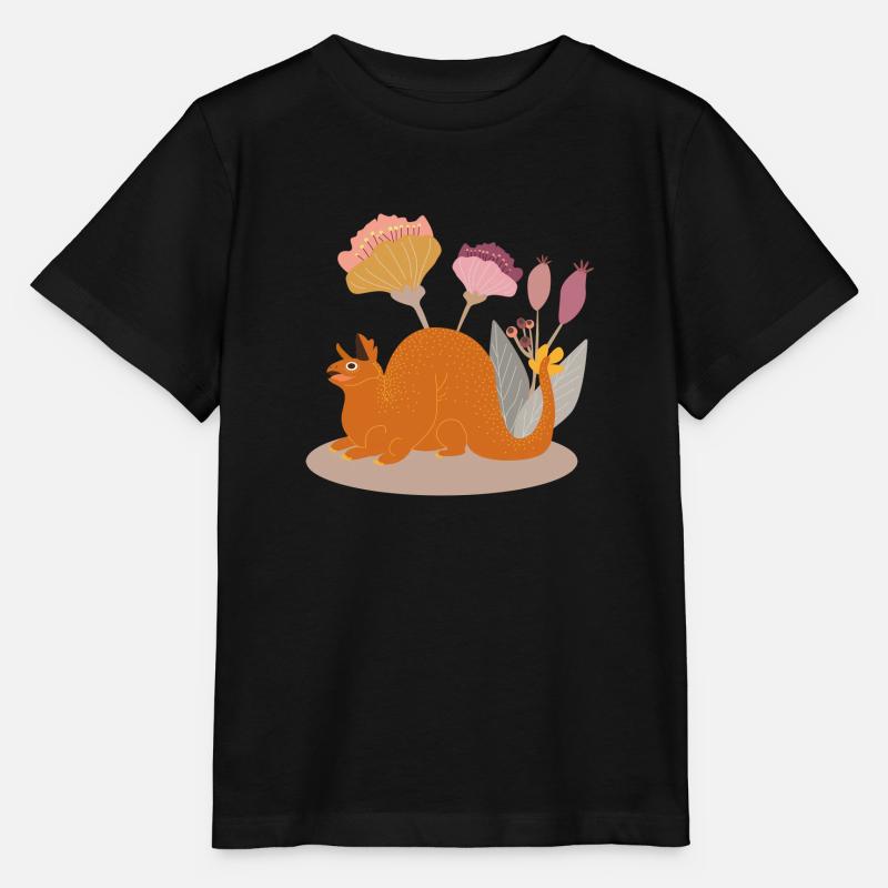 fleur du dragon - T-shirt bio MINI CREATOR Stanley/Stella Enfant - noir