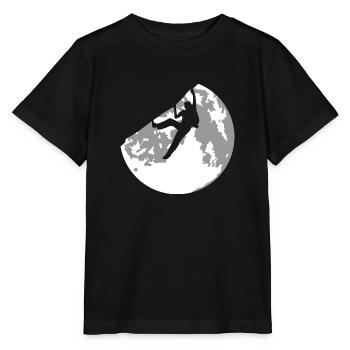 pleine lune et escalade - T-shirt bio MINI CREATOR Stanley/Stella Enfant - noir - Devant - Mikhail (115cm)