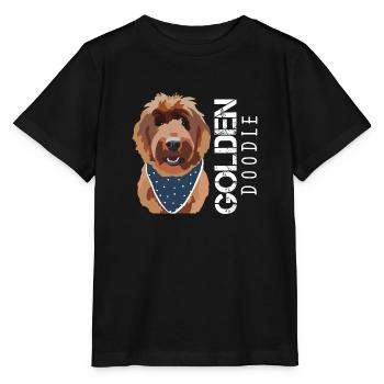 Goldendoodle avec inscription - T-shirt bio MINI CREATOR Stanley/Stella Enfant - noir - Devant - Mikhail (115cm)