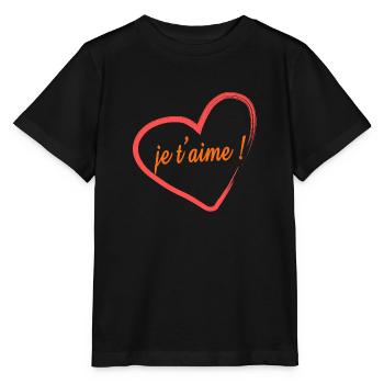 je taime - T-shirt bio MINI CREATOR Stanley/Stella Enfant - noir - Devant - Mikhail (115cm)