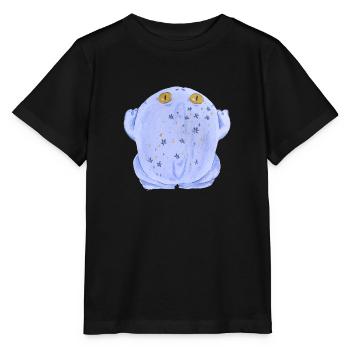 Crapaud grenouille au pastel - T-shirt bio MINI CREATOR Stanley/Stella Enfant - noir - Devant - Mikhail (115cm)