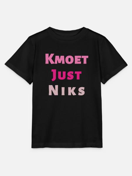 Kmoet just niks, Antwerps dialect Shirts - Stanley/Stella Kinder-T-shirt MINI CREATOR  - zwart