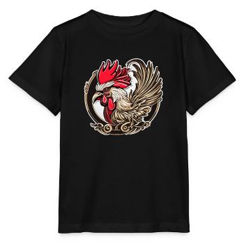Coq de la chance - T-shirt bio MINI CREATOR Stanley/Stella Enfant - noir - Devant - Mikhail (115cm)
