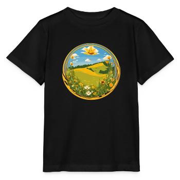 Blooming springtime - Stanley/Stella MINI CREATOR Kids’ T-Shirt - black - Front - Mikhail (115cm)