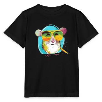 Lili the spectacled shrew - Stanley/Stella MINI CREATOR Kids’ T-Shirt - black - Front - Mikhail (115cm)
