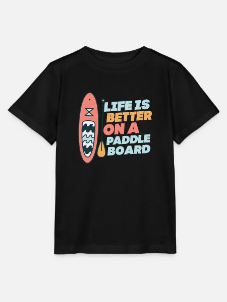 Life is Better On A Paddle Board Stand Up Paddle B - Stanley/Stella Kinder T-Shirt MINI CREATOR  - Schwarz