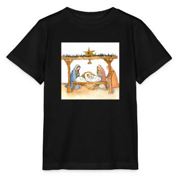 Weihnchts Kippe Weihnachten - Stanley/Stella Kinder T-Shirt MINI CREATOR  - Schwarz - Vorne - Mikhail (115cm)