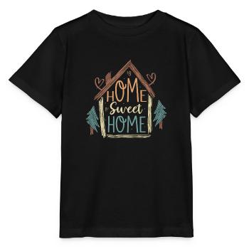 Home Sweet Home Propriétaire Pendaison de crémaillère - T-shirt bio MINI CREATOR Stanley/Stella Enfant - noir - Devant - Mikhail (115cm)