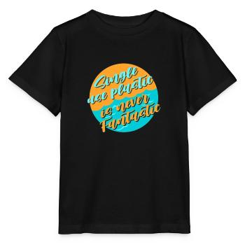 Plastik vermeiden - Stanley/Stella Kinder T-Shirt MINI CREATOR  - Schwarz - Vorne - Mikhail (115cm)