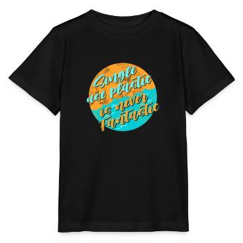 Plastik vermeiden - Stanley/Stella Kinder T-Shirt MINI CREATOR  - Schwarz - Vorne - Mikhail (115cm)