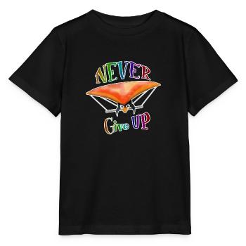 Geben Sie niemals auf - Stanley/Stella Kinder T-Shirt MINI CREATOR  - Schwarz - Vorne - Mikhail (115cm)