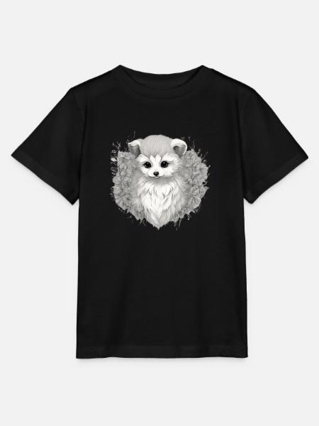 Weißer Fuchs - Stanley/Stella Kinder T-Shirt MINI CREATOR  - Schwarz