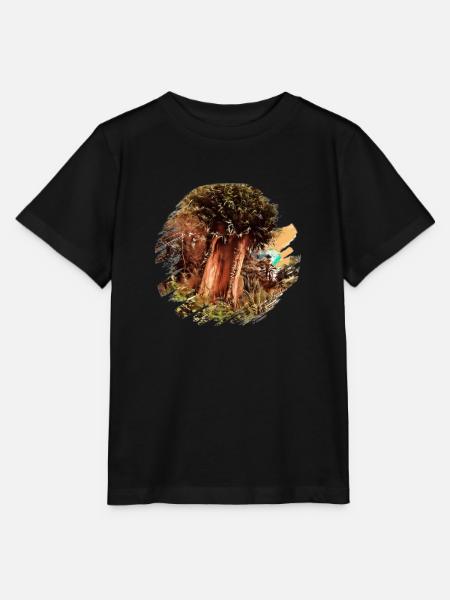 Alter Baum - Stanley/Stella Kinder T-Shirt MINI CREATOR  - Schwarz