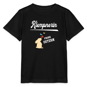 Klempnerin Frohe Ostern Ostergeschenk Klempnerei - Stanley/Stella Kinder T-Shirt MINI CREATOR  - Schwarz - Vorne - Mikhail (115cm)