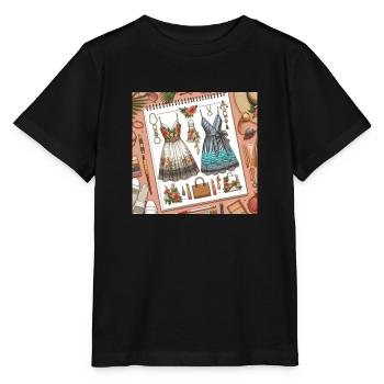 Designing. - Stanley/Stella MINI CREATOR Kids’ T-Shirt - black - Front - Mikhail (115cm)