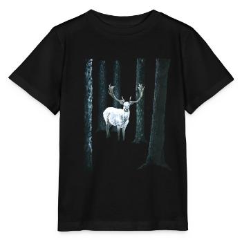 Weißer Hirsch - Stanley/Stella Kinder T-Shirt MINI CREATOR  - Schwarz - Vorne - Mikhail (115cm)