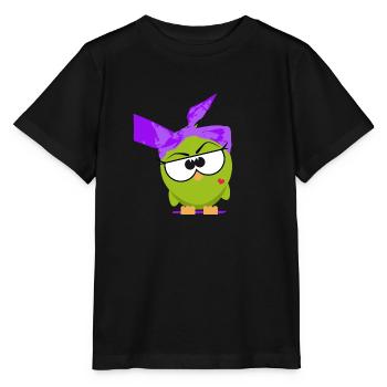 Mrs. Birdie - Stanley/Stella Kinder T-Shirt MINI CREATOR  - Schwarz - Vorne - Mikhail (115cm)