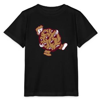 biscuit cookie big huge bear delicious hunger back - Stanley/Stella MINI CREATOR Kids’ T-Shirt - black - Front - Mikhail (115cm)
