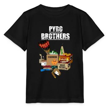 Frères Pyro - T-shirt bio MINI CREATOR Stanley/Stella Enfant - noir - Devant - Mikhail (115cm)