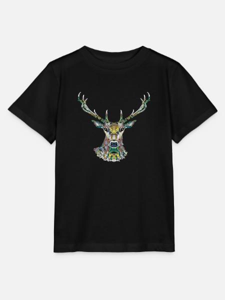 Deer - Stanley/Stella Kinder T-Shirt MINI CREATOR  - Schwarz