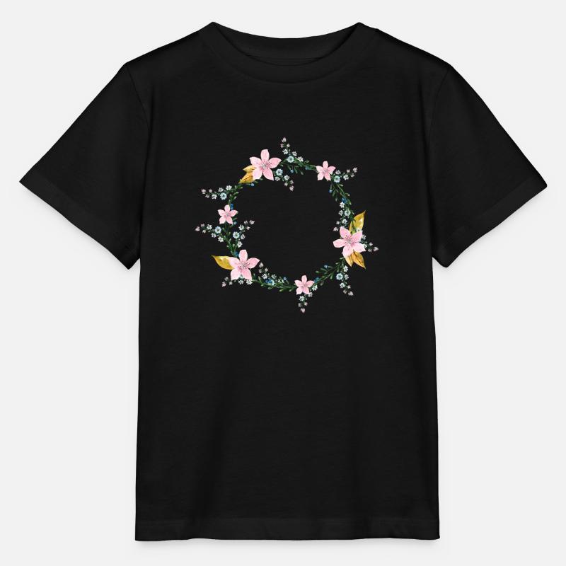 Fleur - T-shirt bio MINI CREATOR Stanley/Stella Enfant - noir