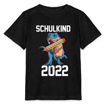 Schulkind 2022 Schulanfang Einschulung 1.Klasse - Stanley/Stella Kinder T-Shirt MINI CREATOR  - Schwarz - Vorne - Mikhail (115cm)