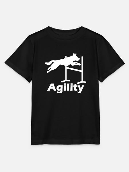 Hund Dog Agility - Stanley/Stella Kinder T-Shirt MINI CREATOR - Schwarz