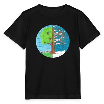 Summer and Winter - T-shirt bio MINI CREATOR Stanley/Stella Enfant - noir - Devant - Mikhail (115cm)