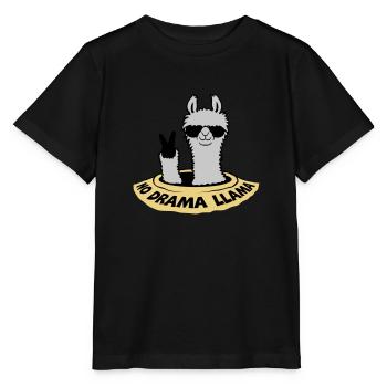 Bottom Hole Peace Lama - Stanley/Stella MINI CREATOR Kids’ T-Shirt - black - Front - Mikhail (115cm)
