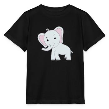 Elefant niedlich - Stanley/Stella Kinder T-Shirt MINI CREATOR  - Schwarz - Vorne - Mikhail (115cm)