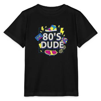 80èr DUDE - Stanley/Stella Kinder T-Shirt MINI CREATOR  - Schwarz - Vorne - Mikhail (115cm)