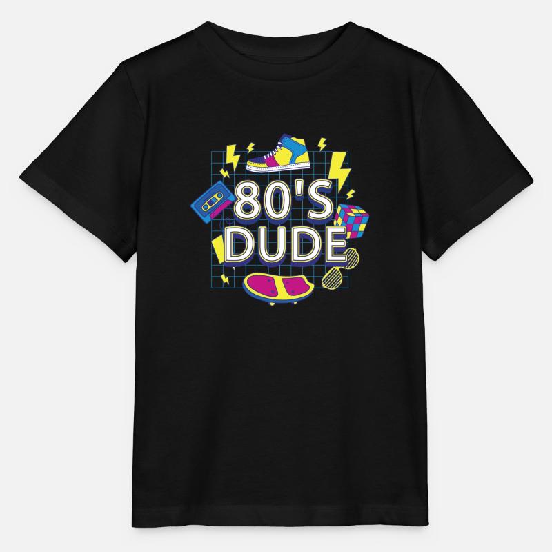80èr DUDE - T-shirt bio MINI CREATOR Stanley/Stella Enfant - noir