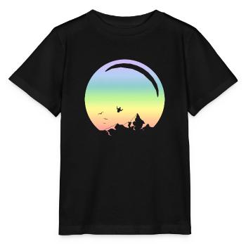 Paragliding - Stanley/Stella MINI CREATOR Kids’ T-Shirt - black - Front - Mikhail (115cm)