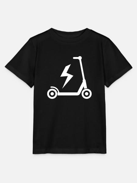 E-Scooter E-Roller Scooter - Stanley/Stella Kinder T-Shirt MINI CREATOR - Schwarz