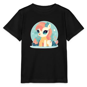 Pony - Stanley/Stella MINI CREATOR Kids’ T-Shirt - black - Front - Mikhail (115cm)