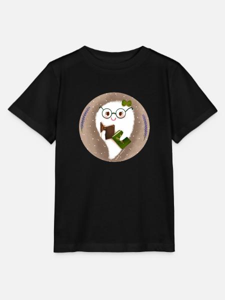 Bibliothèque fantôme - T-shirt bio MINI CREATOR Stanley/Stella Enfant - noir