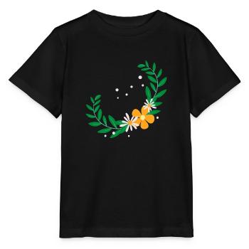 Flower Flower Plant - Stanley/Stella MINI CREATOR Kids’ T-Shirt - black - Front - Mikhail (115cm)