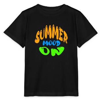 Humeur d’été sur - T-shirt bio MINI CREATOR Stanley/Stella Enfant - noir - Devant - Mikhail (115cm)