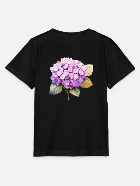 Hortensie Rosa - Stanley/Stella Kinder T-Shirt MINI CREATOR - Schwarz