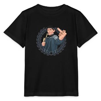 Rieser Grantler // Illustration - Stanley/Stella Kinder T-Shirt MINI CREATOR  - Schwarz - Vorne - Mikhail (115cm)
