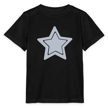 Blauer Stern - Stanley/Stella Kinder T-Shirt MINI CREATOR  - Schwarz - Vorne - Mikhail (115cm)