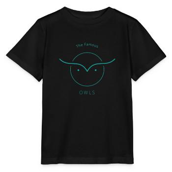 Hiboux - T-shirt bio MINI CREATOR Stanley/Stella Enfant - noir - Devant - Mikhail (115cm)