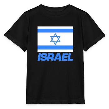 israel fahne - Stanley/Stella Kinder T-Shirt MINI CREATOR  - Schwarz - Vorne - Mikhail (115cm)