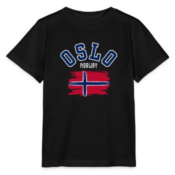 Oslo, Norwegen - Stanley/Stella Kinder T-Shirt MINI CREATOR  - Schwarz - Vorne - Mikhail (115cm)