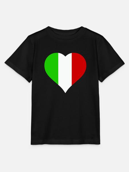 herz italien - Stanley/Stella Kinder T-Shirt MINI CREATOR  - Schwarz