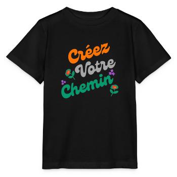 Le chemin de la créativité - T-shirt bio MINI CREATOR Stanley/Stella Enfant - noir - Devant - Mikhail (115cm)