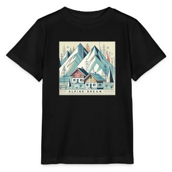Alpiner Traum - Stanley/Stella Kinder T-Shirt MINI CREATOR  - Schwarz - Vorne - Mikhail (115cm)